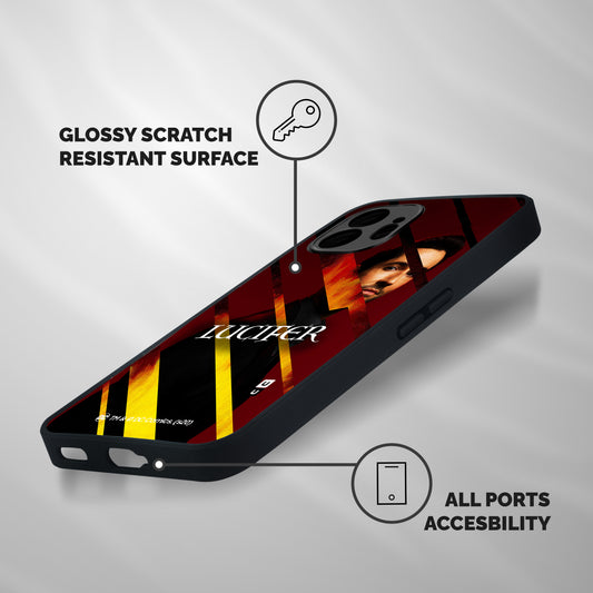 Lucifer Hell Stripes Shockproof Hybrid Protection (Metal + TPU) Back Case Cover
