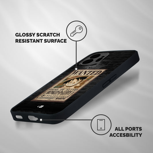 Luffy Wanted Shockproof Hybrid Protection (Metal + TPU) Back Case Cover