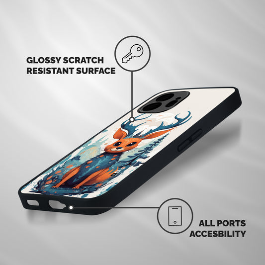 Magestic Animal Shockproof Hybrid Protection (Metal + TPU) Back Case Cover