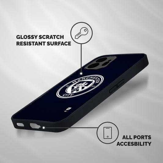 Manchester City FC Shockproof Hybrid Protection (Metal + TPU) Back Case Cover
