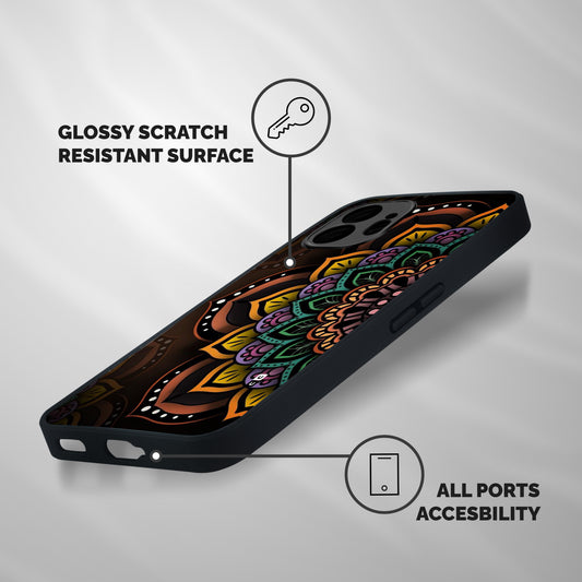 Mandala Artist Shockproof Hybrid Protection (Metal + TPU) Back Case Cover