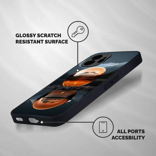 Metal Moon Shockproof Hybrid Protection (Metal + TPU) Back Case Cover