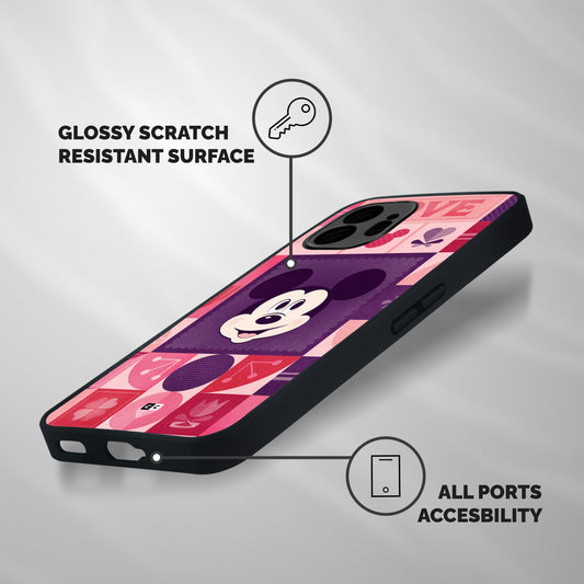 Mice In Love Shockproof Hybrid Protection (Metal + TPU) Back Case Cover