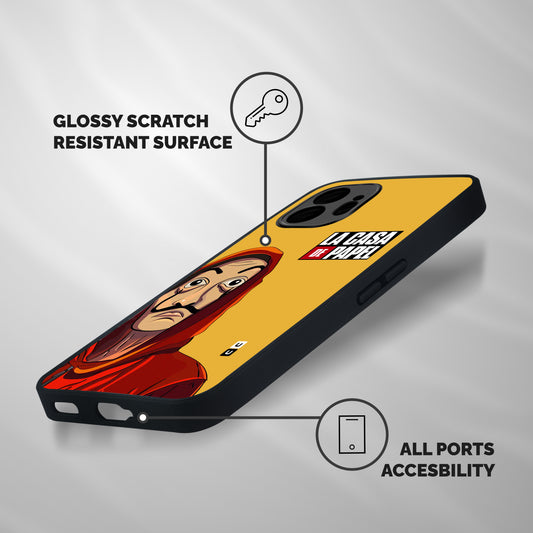 Money Heist La Casa De Papel Shockproof Hybrid Protection (Metal + TPU) Back Case Cover