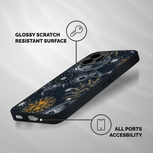 Moon And Sun Shockproof Hybrid Protection (Metal + TPU) Back Case Cover