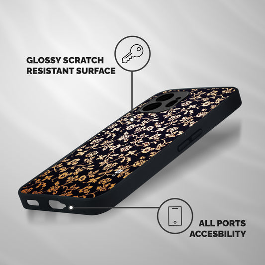 Most Beautiful Floral Shockproof Hybrid Protection (Metal + TPU) Back Case Cover