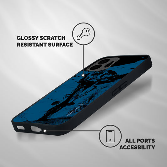 Moto Combat Shockproof Hybrid Protection (Metal + TPU) Back Case Cover