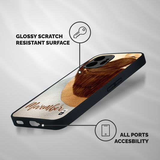 Movember Moustache Shockproof Hybrid Protection (Metal + TPU) Back Case Cover