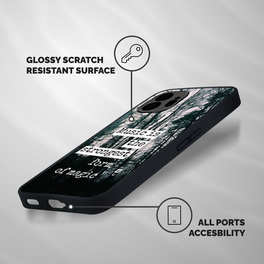 Music Magic Shockproof Hybrid Protection (Metal + TPU) Back Case Cover