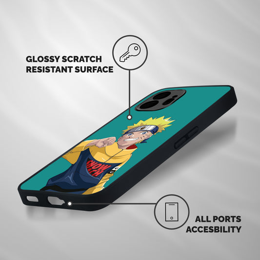 Naruto Snow Beach Art Shockproof Hybrid Protection (Metal + TPU) Back Case Cover