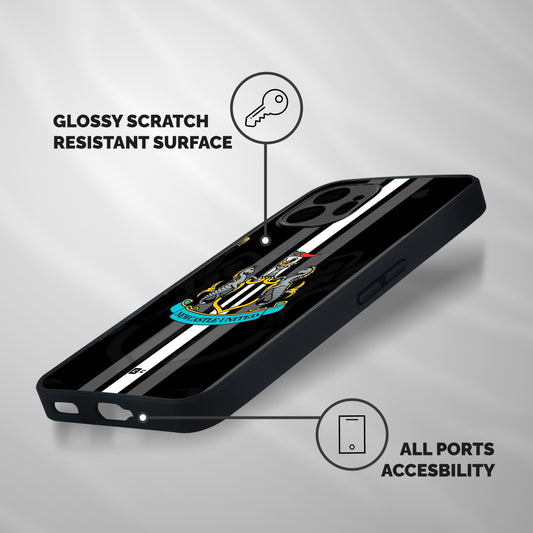 New Castle United Shockproof Hybrid Protection (Metal + TPU) Back Case Cover
