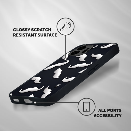 No Shave Shockproof Hybrid Protection (Metal + TPU) Back Case Cover