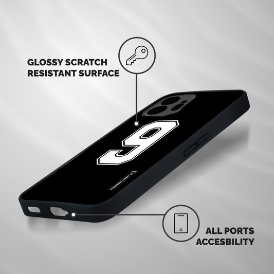 Number 9 Shockproof Hybrid Protection (Metal + TPU) Back Case Cover