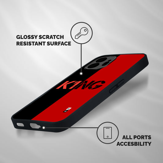 Only King Shockproof Hybrid Protection (Metal + TPU) Back Case Cover