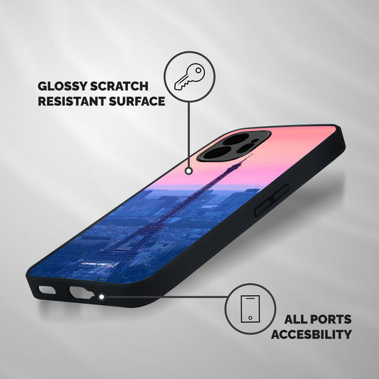 Paris Tower Shockproof Hybrid Protection (Metal + TPU) Back Case Cover