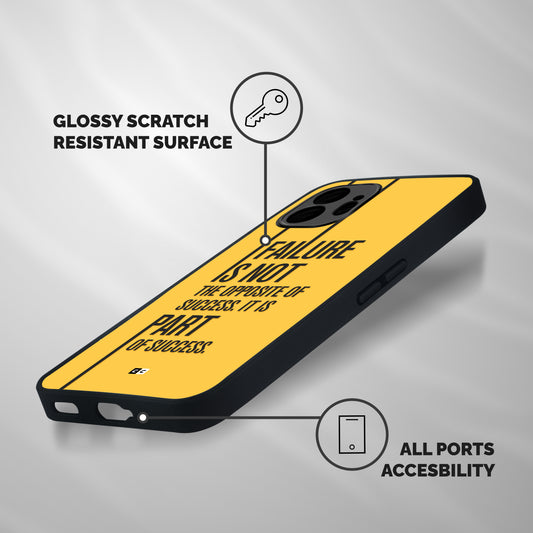 Part Of Success Shockproof Hybrid Protection (Metal + TPU) Back Case Cover