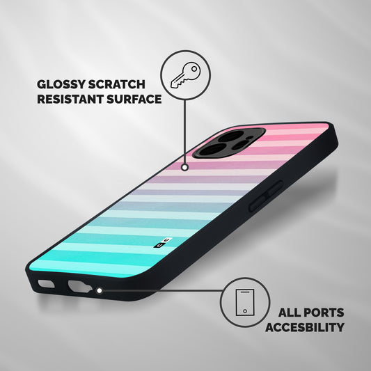Pastel Ombre Shockproof Hybrid Protection (Metal + TPU) Back Case Cover