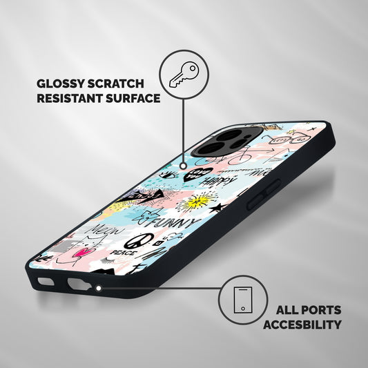 Peace And Funny Shockproof Hybrid Protection (Metal + TPU) Back Case Cover