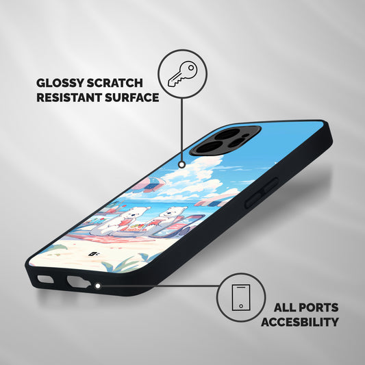 Picnic Time Shockproof Hybrid Protection (Metal + TPU) Back Case Cover