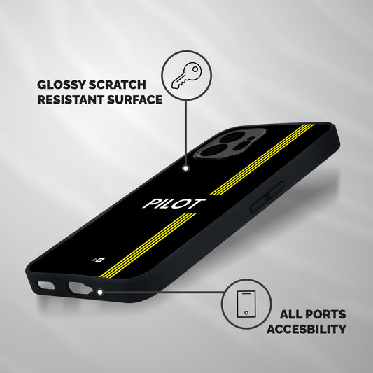 Pilot Stripes Shockproof Hybrid Protection (Metal + TPU) Back Case Cover