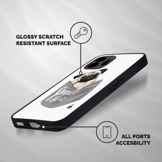 Pocket Pug Shockproof Hybrid Protection (Metal + TPU) Back Case Cover