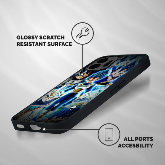 Prince Vegeta Shockproof Hybrid Protection (Metal + TPU) Back Case Cover