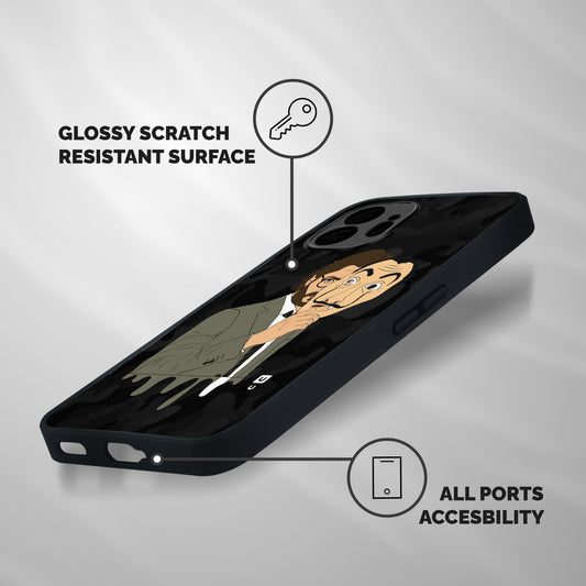 Professor Art Camouflage Shockproof Hybrid Protection (Metal + TPU) Back Case Cover