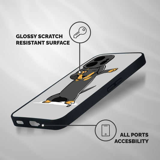 Puppy Dab Shockproof Hybrid Protection (Metal + TPU) Back Case Cover