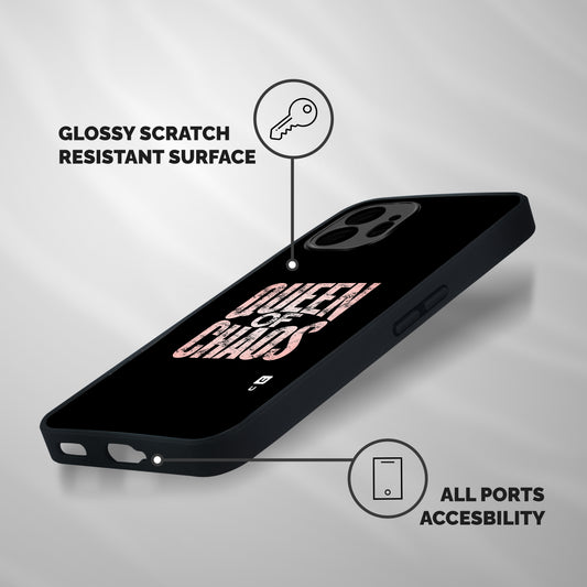 Queen of Chaos Shockproof Hybrid Protection (Metal + TPU) Back Case Cover
