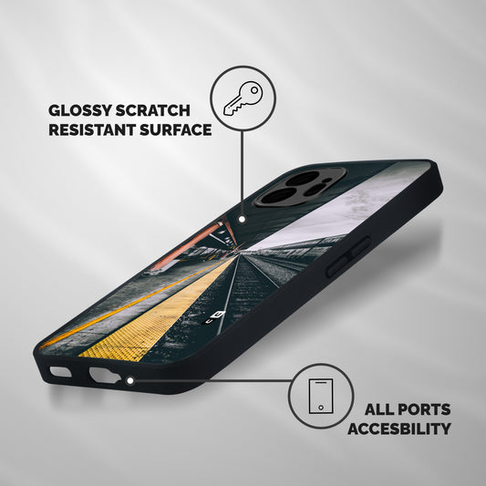 Railway Track Shockproof Hybrid Protection (Metal + TPU) Back Case Cover