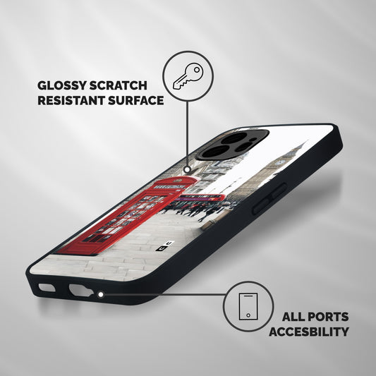 Red City Shockproof Hybrid Protection (Metal + TPU) Back Case Cover