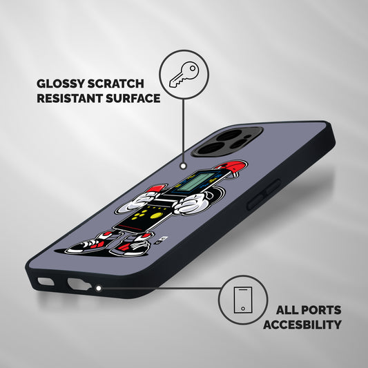Retro Boy Shockproof Hybrid Protection (Metal + TPU) Back Case Cover