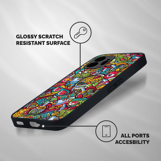 Retro Diamond Design Shockproof Hybrid Protection (Metal + TPU) Back Case Cover