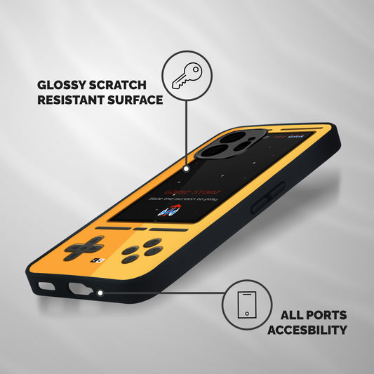 Retro Gamepad Shockproof Hybrid Protection (Metal + TPU) Back Case Cover