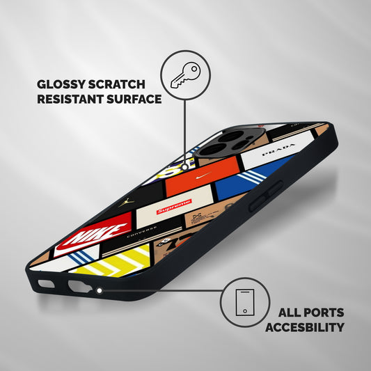 Rich Boxes Shockproof Hybrid Protection (Metal + TPU) Back Case Cover