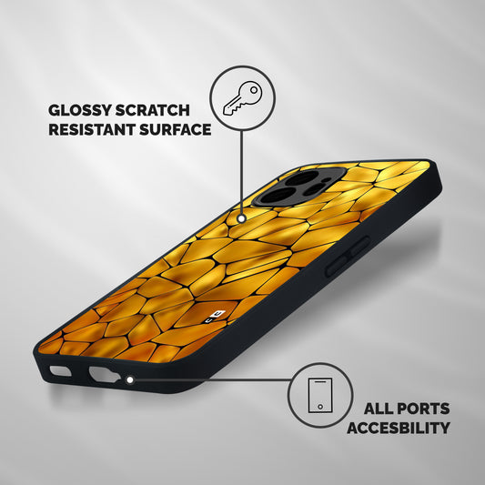 Rich Rocks Shockproof Hybrid Protection (Metal + TPU) Back Case Cover