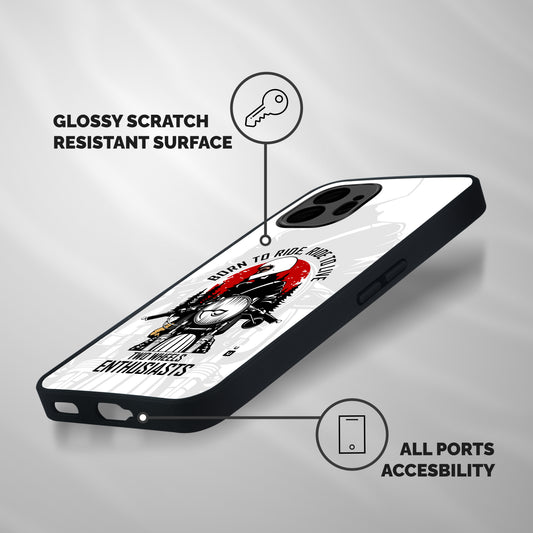 Ride To Live Shockproof Hybrid Protection (Metal + TPU) Back Case Cover
