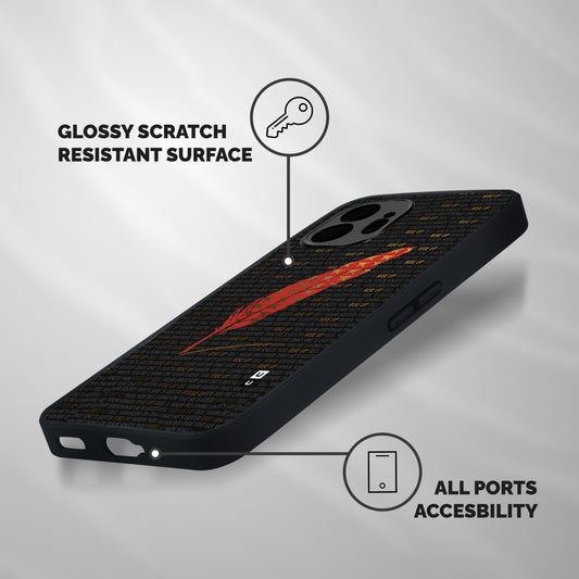 Rise Up Feather Shockproof Hybrid Protection (Metal + TPU) Back Case Cover