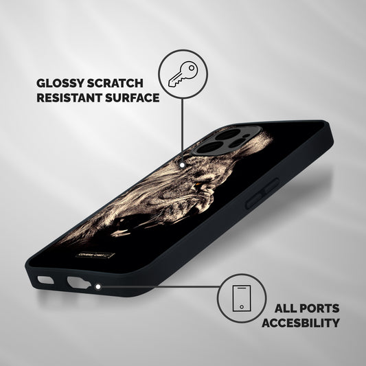 Roaring Lion Shockproof Hybrid Protection (Metal + TPU) Back Case Cover