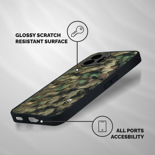 Rugged Army Shockproof Hybrid Protection (Metal + TPU) Back Case Cover
