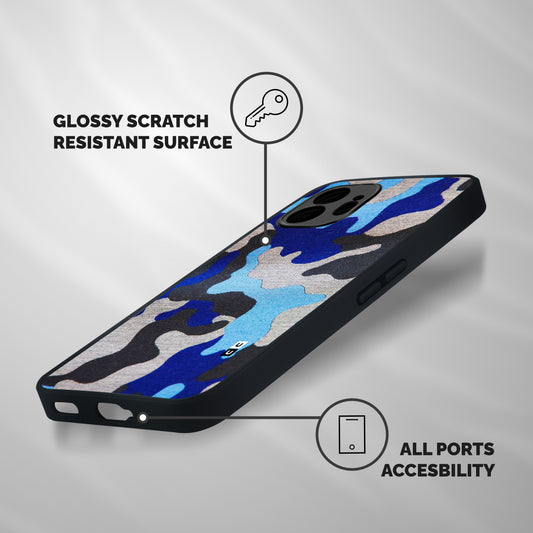 Rugged Camouflage Shockproof Hybrid Protection (Metal + TPU) Back Case Cover