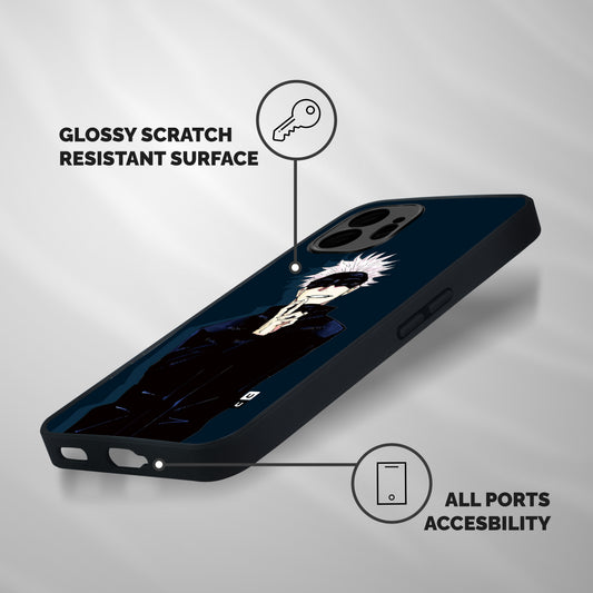Satoru Gojo Shockproof Hybrid Protection (Metal + TPU) Back Case Cover