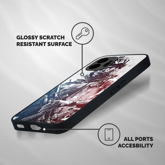 Saviour Shockproof Hybrid Protection (Metal + TPU) Back Case Cover