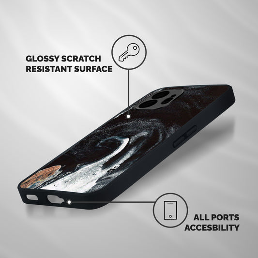 Sea Ice Space Art Shockproof Hybrid Protection (Metal + TPU) Back Case Cover