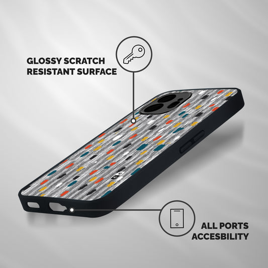 Single Paint Pattern Shockproof Hybrid Protection (Metal + TPU) Back Case Cover