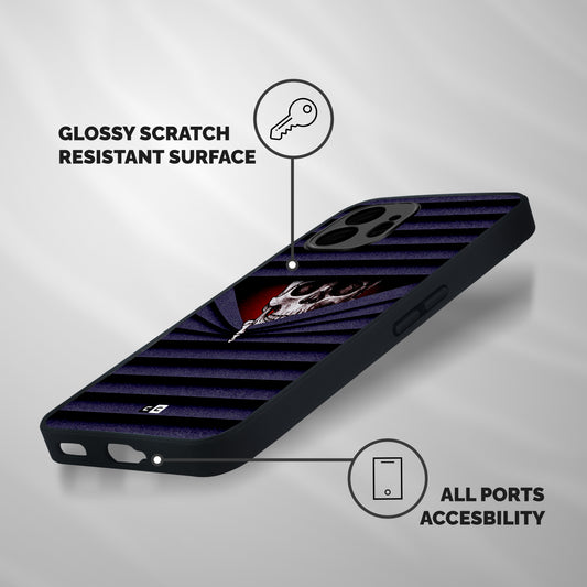 Skull Peak Shockproof Hybrid Protection (Metal + TPU) Back Case Cover