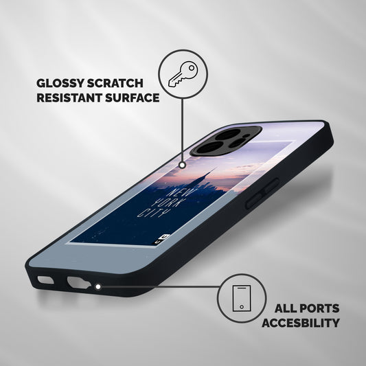 Sleepless City Shockproof Hybrid Protection (Metal + TPU) Back Case Cover