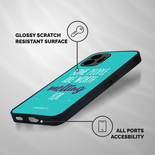 Some People Are Worth Melting For Shockproof Hybrid Protection (Metal + TPU) Back Case Cover