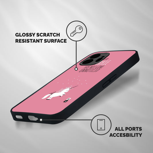 Sparkle Not Unnoticed Shockproof Hybrid Protection (Metal + TPU) Back Case Cover
