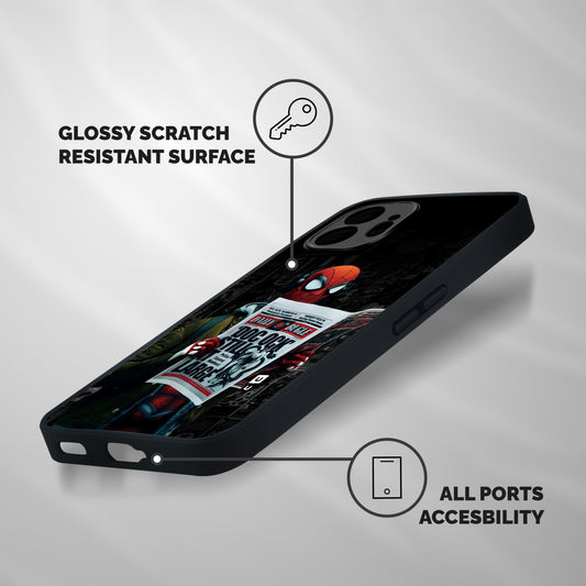 Spider Man Daily Bugle Shockproof Hybrid Protection (Metal + TPU) Back Case Cover